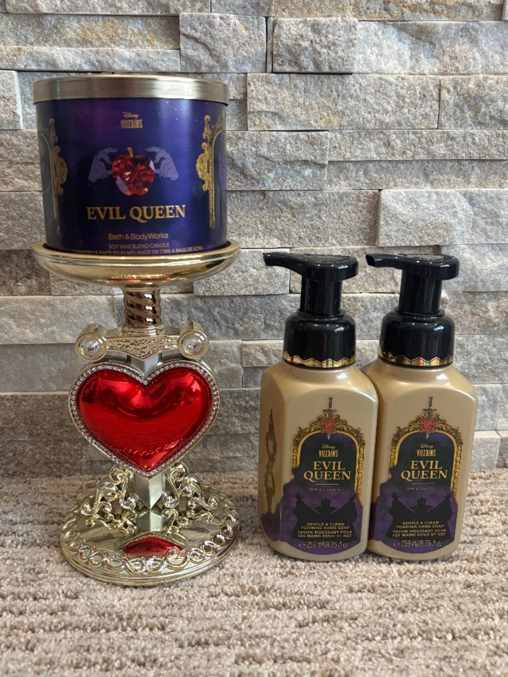 Bath & Body Works x Disney Villains Evil Queen Candle & Soap Bundle